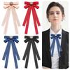 Простой узкий ленточный галстук-бабочка с бриллиантами в университетском стиле, галстук на шею, женский, мужской, аксессуар для формальной одежды