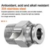 External Thread Pneumatic Quick Connector Stainless Steel Air Hose Fitting  Air Hose Connections