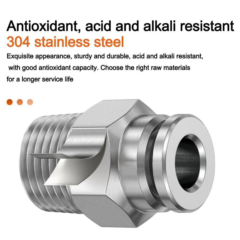 External Thread Pneumatic Quick Connector Stainless Steel Air Hose Fitting Air Hose Connections