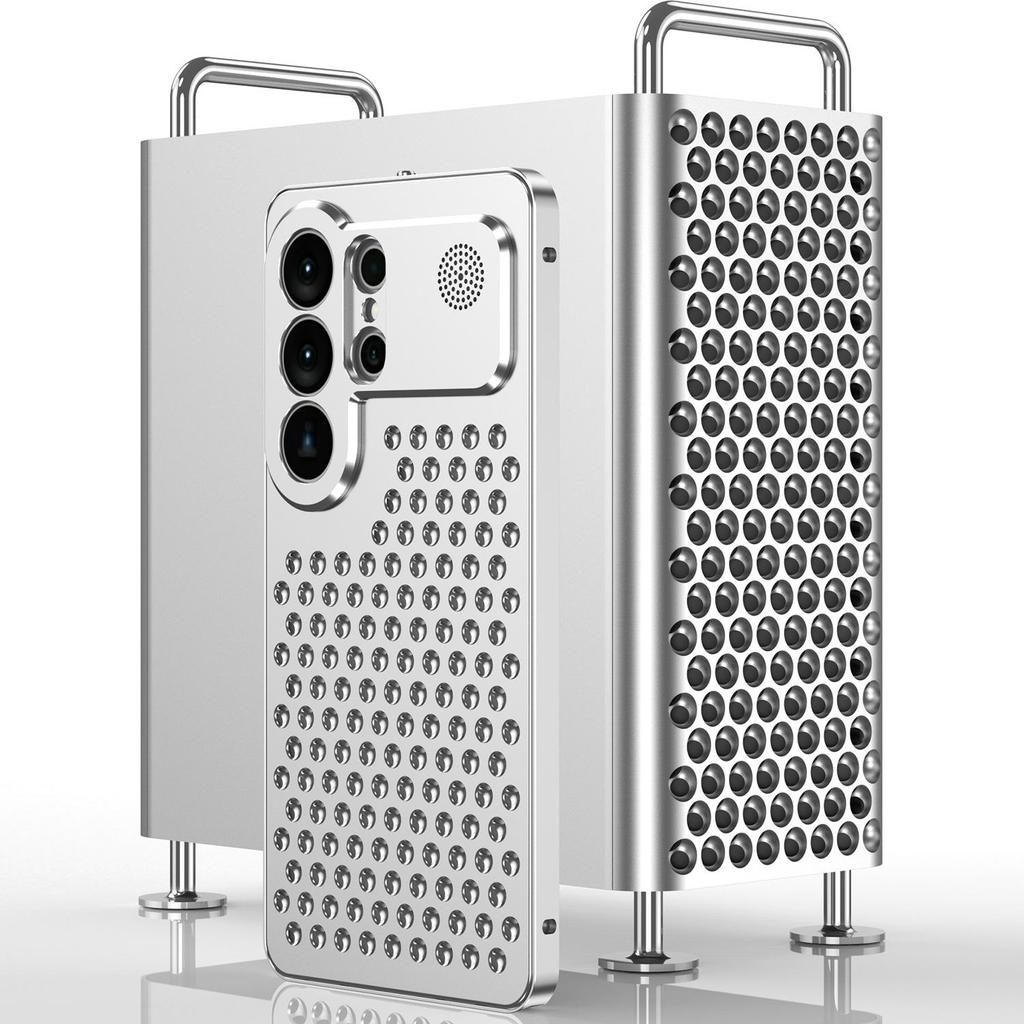Металлический термоотводящий чехол для телефона с ароматерапией для Samsung S26 Ultra/S25U - Противоударный чехол с полным покрытием и застежкой.