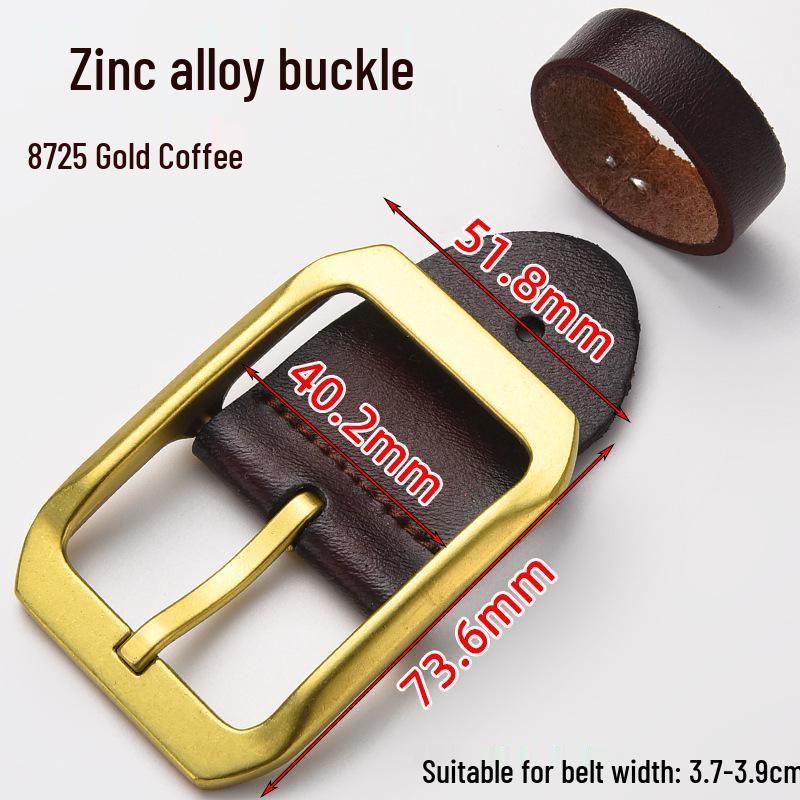 Men's Genuine Leather Pin Buckle Waistband Accessory