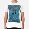 Cat Print Monet Waterlily T-Shirt S-5XL Best T-Shirt
