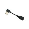 Левый и правый угловые L-образные кабели-удлинители данных USB2.0, кабель-переходник A (папа) на A (мама), высокоскоростная передача 480 Мбит/с (0,1 м вправо)