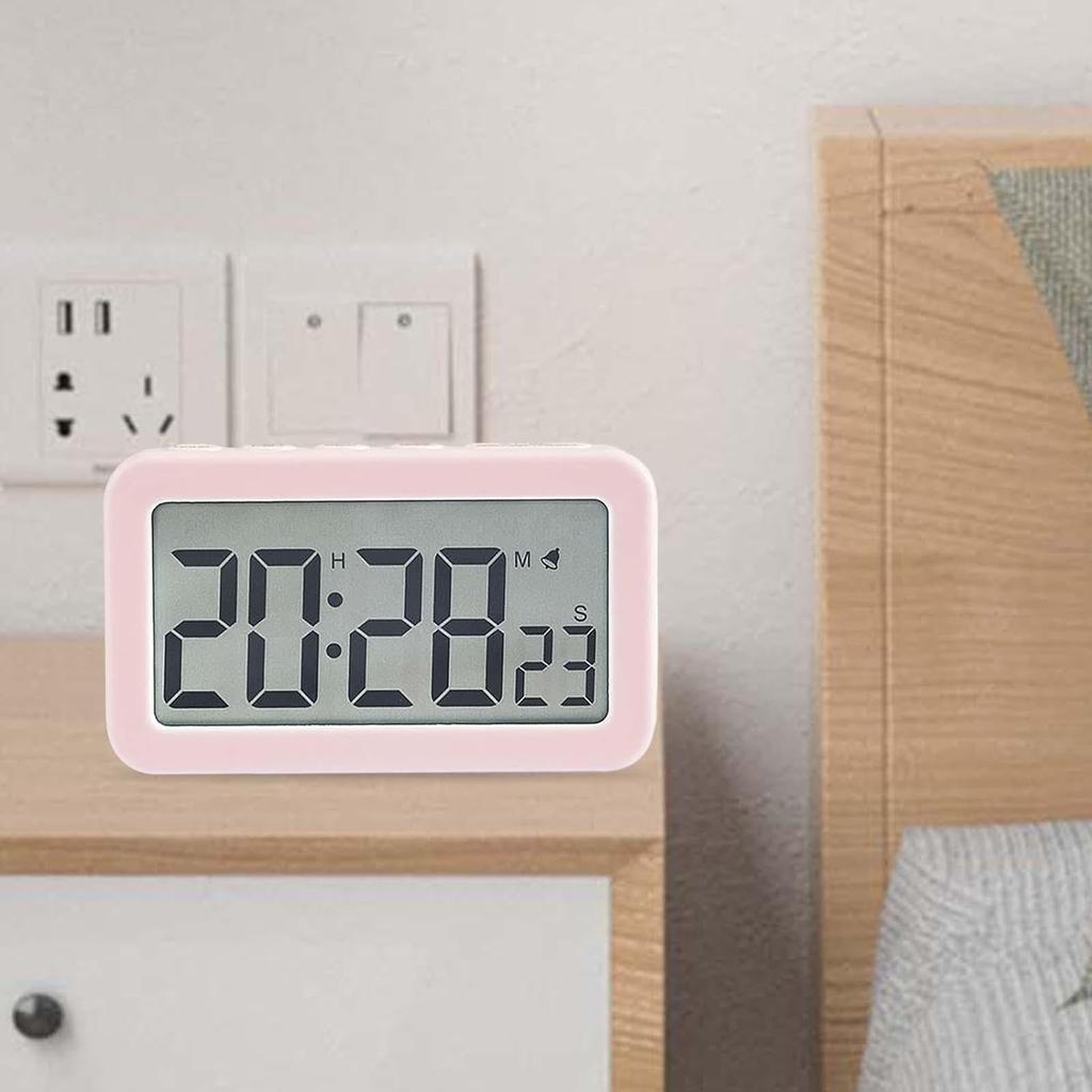 Digital Alarm Clock Bedside Clock 12/24H Display Table Clocks for Home Decor Bedroom Office