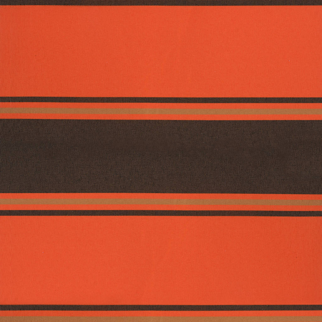Retractable Awning Orange and Brown 3.5x2.5 m Fabric & Aluminum