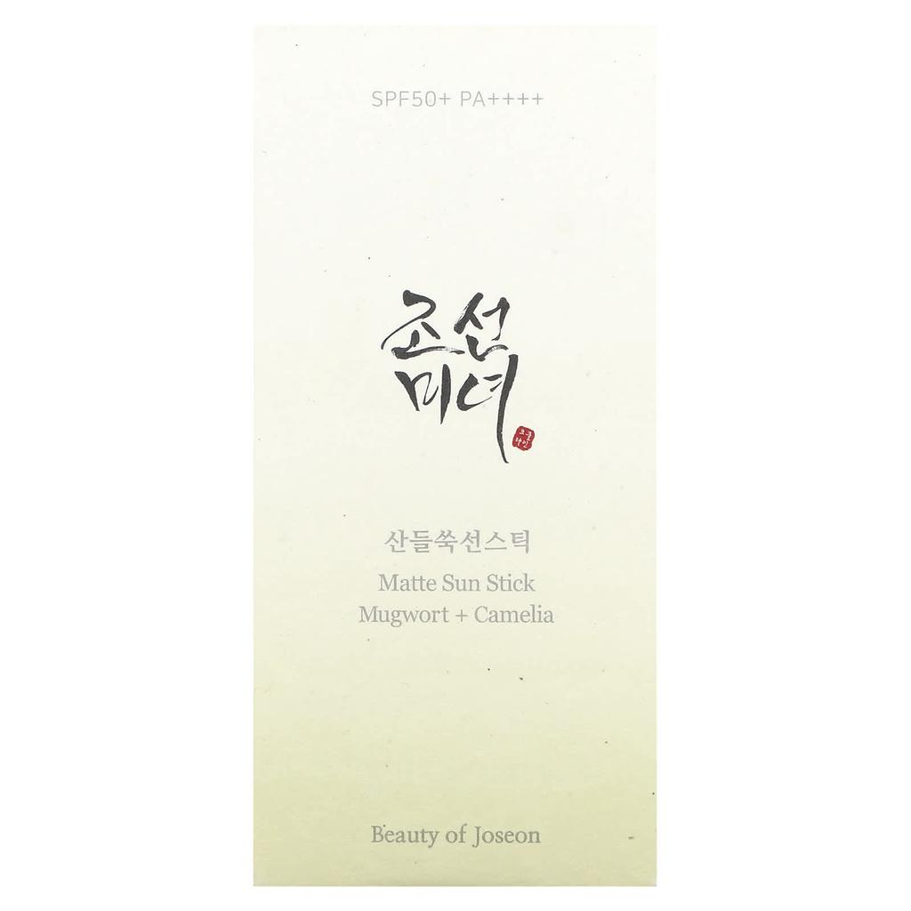 Beauty of Joseon Матовый солнцезащитный карандаш, полынь и камелия, SPF50+ PA++++, 18 г (0,63 унции)