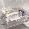 Face Towel Storage Box with Lid Tissue Box Household Luxury Bathroom Kitchen Upside-down Suction Cup Storage Box
