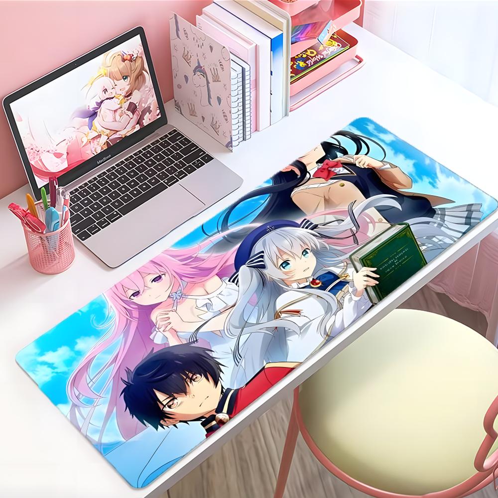 Cool Fantasy Anime Sseirei Gensouki Mouse Pad Large Thick Desk Pad Stitched Edges Gaming Mouse Mat For Pc
