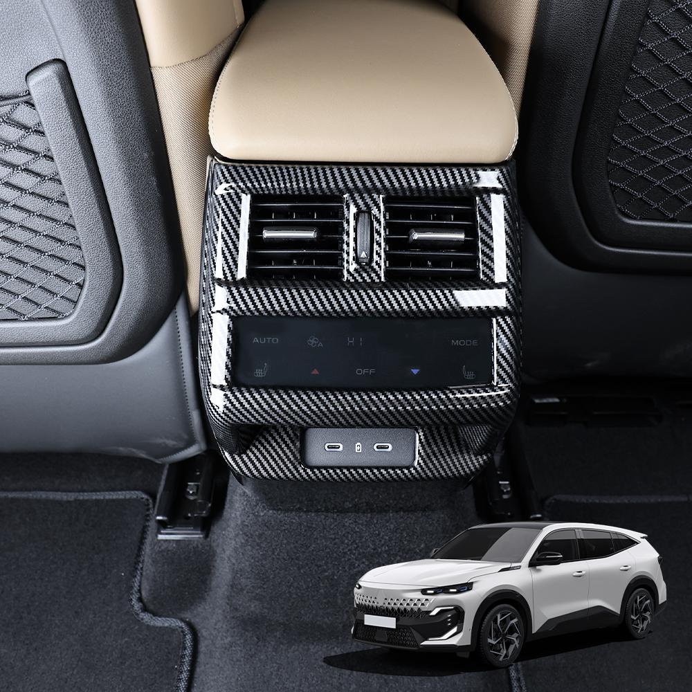 Car Interior Trim Accessories Rear Air Vent Decorative Frame Cover ABS Plastic For Renault Filante 2026 2027 Left-Hand Drive