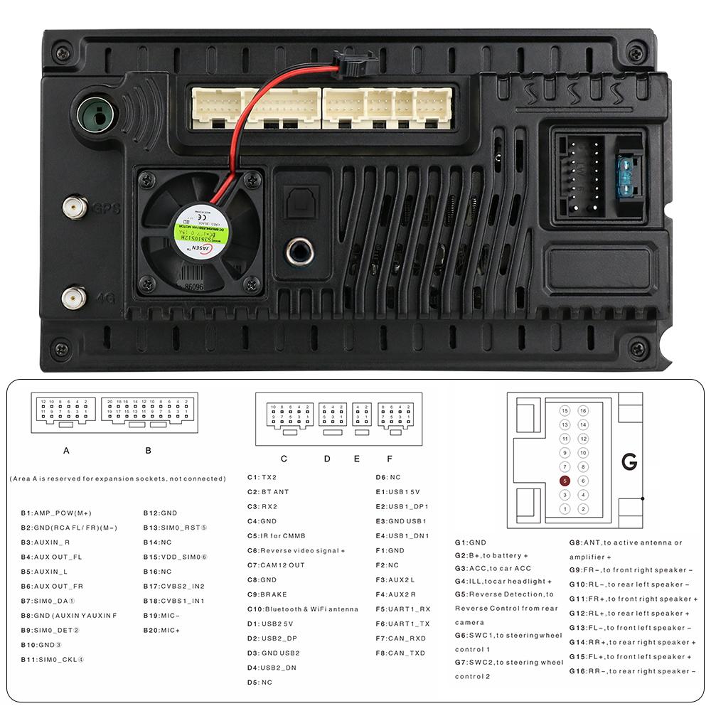 Hizpo 8G+128G 2din Android 12 Car Radio for Citroen C4 C-Triomphe C-Quatre 2004-2014 Multimedia Video 4G Carplay RDS DSP GPS Navigaion  DAB Autoradio