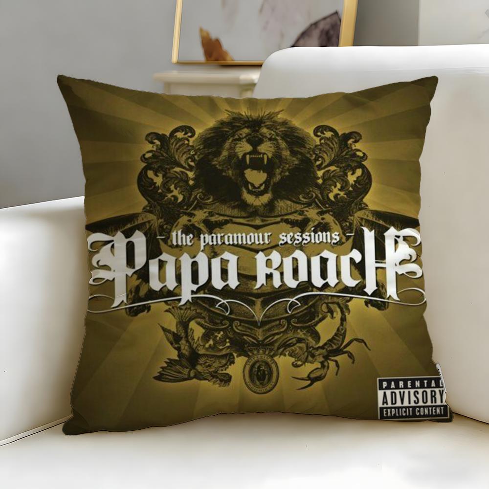 classic band Papa Roach Cushion Cover Soft  EasyWash Pillow Case  Versatile for Couch Bed Travel and Office