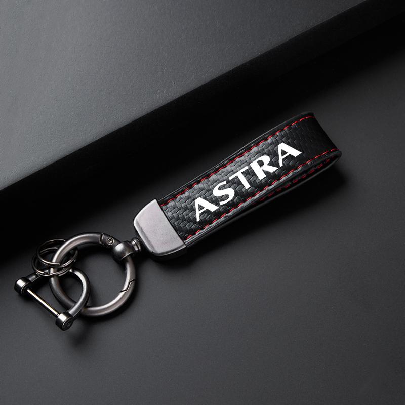 Leather Keychain Holder Key Ring Gift Auto KeyRing Pendant for Opel Astra Logo J H G Corsa D Keys Buckle Car Styling Decoration