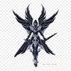Hades Cosplay Saint Seiya Pegasus Seiya Alone Iron On Patches For Clothing Applique Stickers On Clothes Heat-Sensitive Custom Patch
