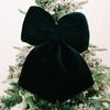 Christmas Ornament Multi-Size Design Velvet Fabric Bow Handmade 3D Shape Christmas