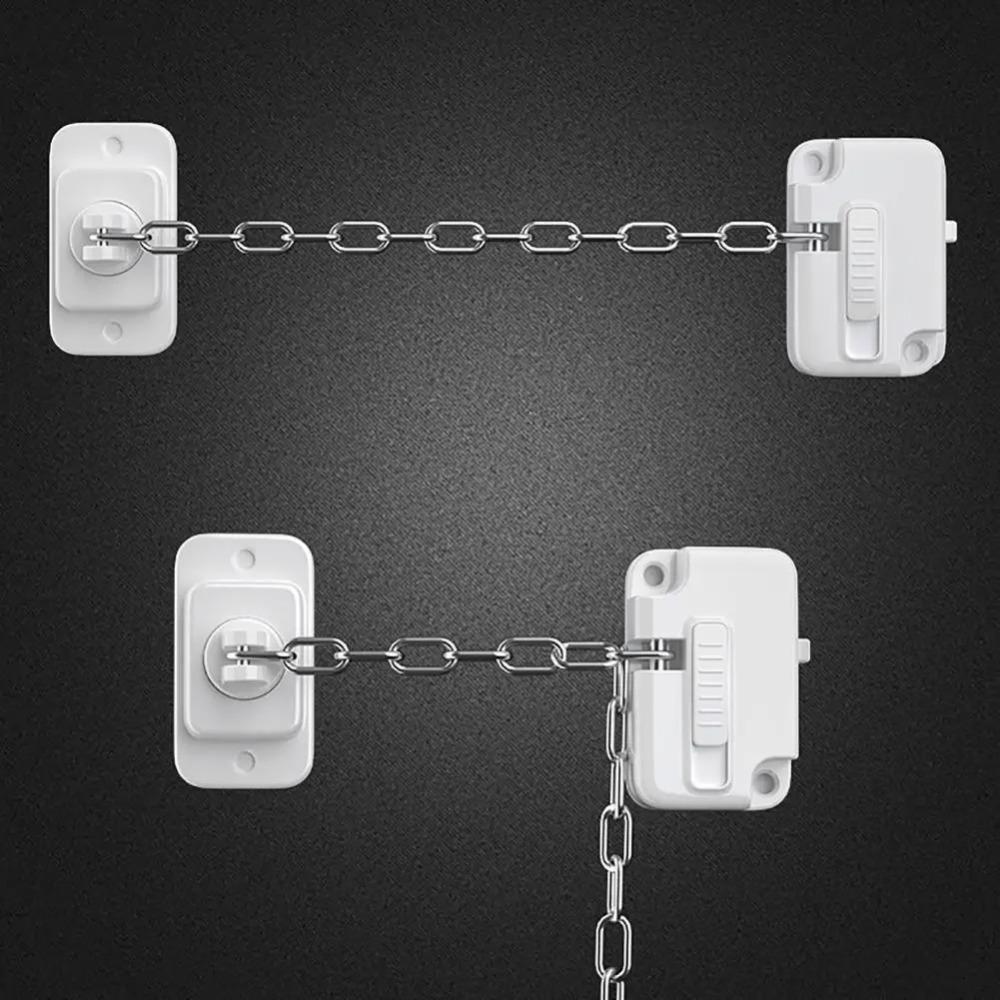 ABS Window Security Lock Sturdy Window Restrictor Window Frame Chain Lock Keep Children Safe