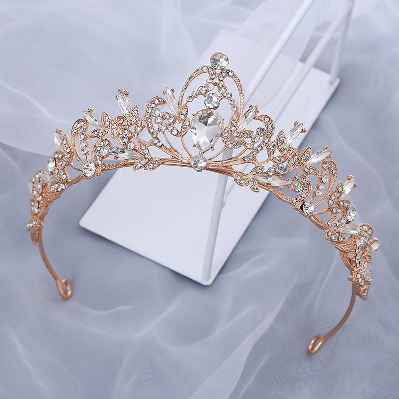 Свадебная корона тиара год королевы серебряная повязка на голову ювелирные изделия свадебное платье горный хрусталь корона бар