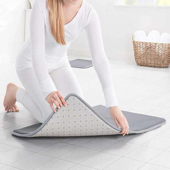 Doormat Oblong Shape Anti-slip Strong Water Absorption Thickened Memory Foam Foot Drying Indoor Entrance Door Mat Living Room Kitchen Bathroom