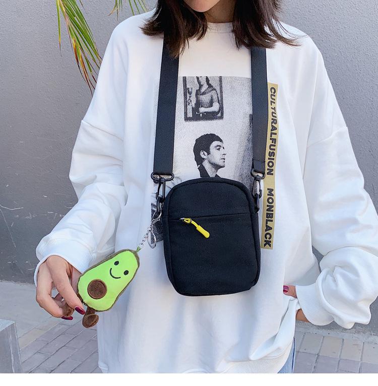 Милая мультяшная квадратная холщовая сумка в корейском стиле «Охотник на демонов» для детей и подростков