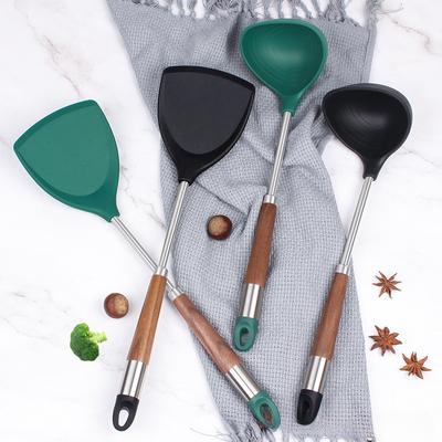 Силиконовый набор кухонных принадлежностей, жаропрочная антипригарная посуда, лопатка, кухонные принадлежности, мерные ложки, набор инструментов для выпечки