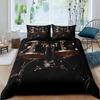 Drum Kit Duvet Cover Sets For Kids Boys Teens Queen Lightweight Quilt Covers Classical Music Bedding Set Room Decor No Comforter