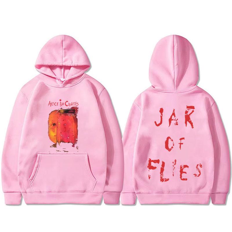 Худи с графикой альбома Alice in Chains 'Jar of Flies' Мужская Готика Панк Поп Музыка Толстовка с капюшоном Мужская Мода Пуловер