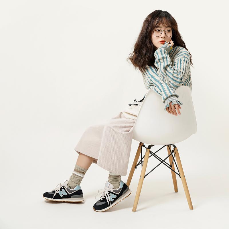 New Balance 574v2 Черный Океанический Туман Женские Кроссовки WL574RCA