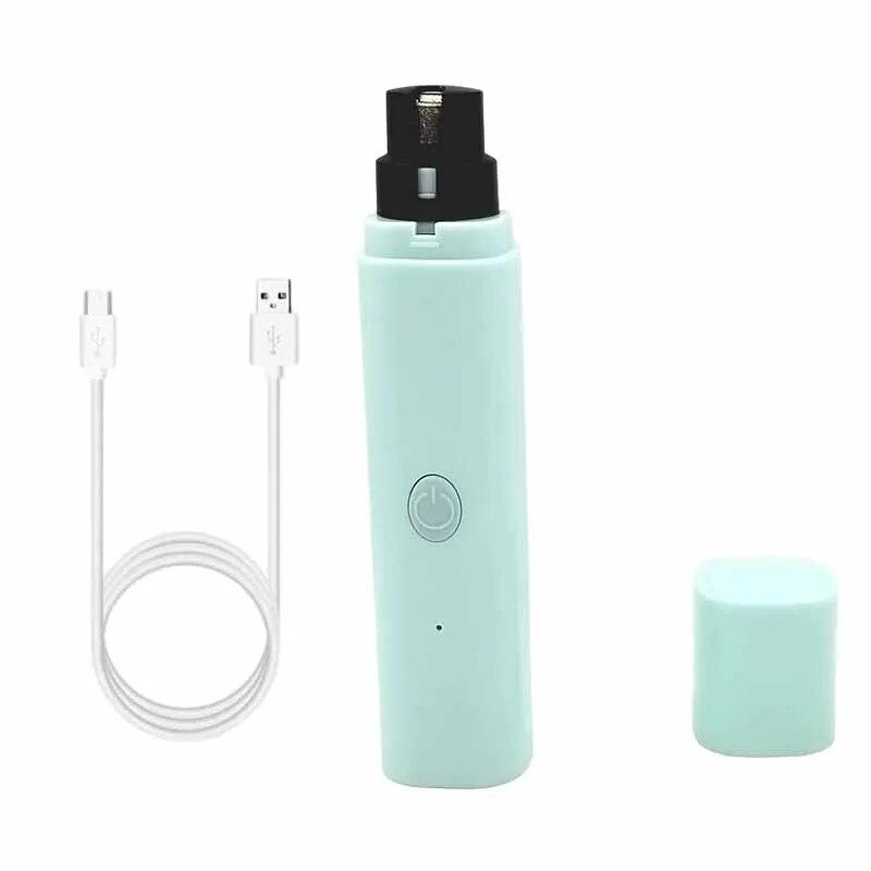 Шлифовальная машинка для ногтей для маленьких и больших собак, кусачки для ногтей, светодиодная лампа, резак для ногтей в виде лап кошек, USB перезаряжаемые принадлежности для ухода за домашними животными