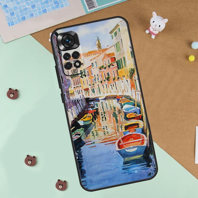 Путешествие Италия Улица Венеция Чехол Для Xiaomi Redmi Note 13 14 9 10 11 12 Pro 10S 11S 12S Чехол Для Redmi 13C 10C 12C 14C