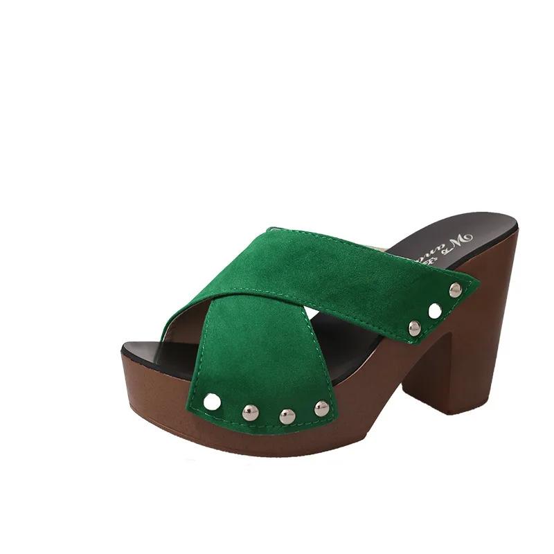 Женские сандалии на высоком каблуке Летняя обувь на платформе Обувь Chaussure Femme Outdoor Sandale Тапочки Обувь Sandalias De Mujer Пляжные шлепанцы
