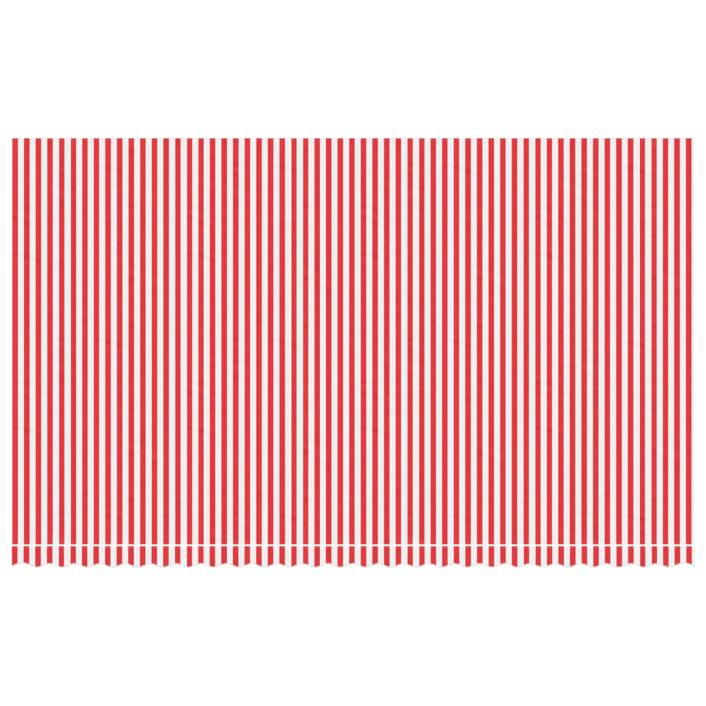 Awning Cover Red and White Striped 6x3.5 m
