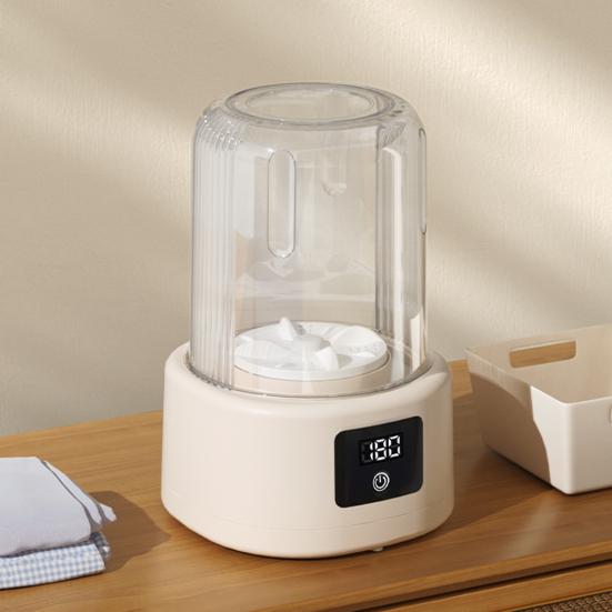 Portable Mini Washing Machine User-Friendly Rechargeable Automatic Baby Clothes Underwear Travel Laundry Machine