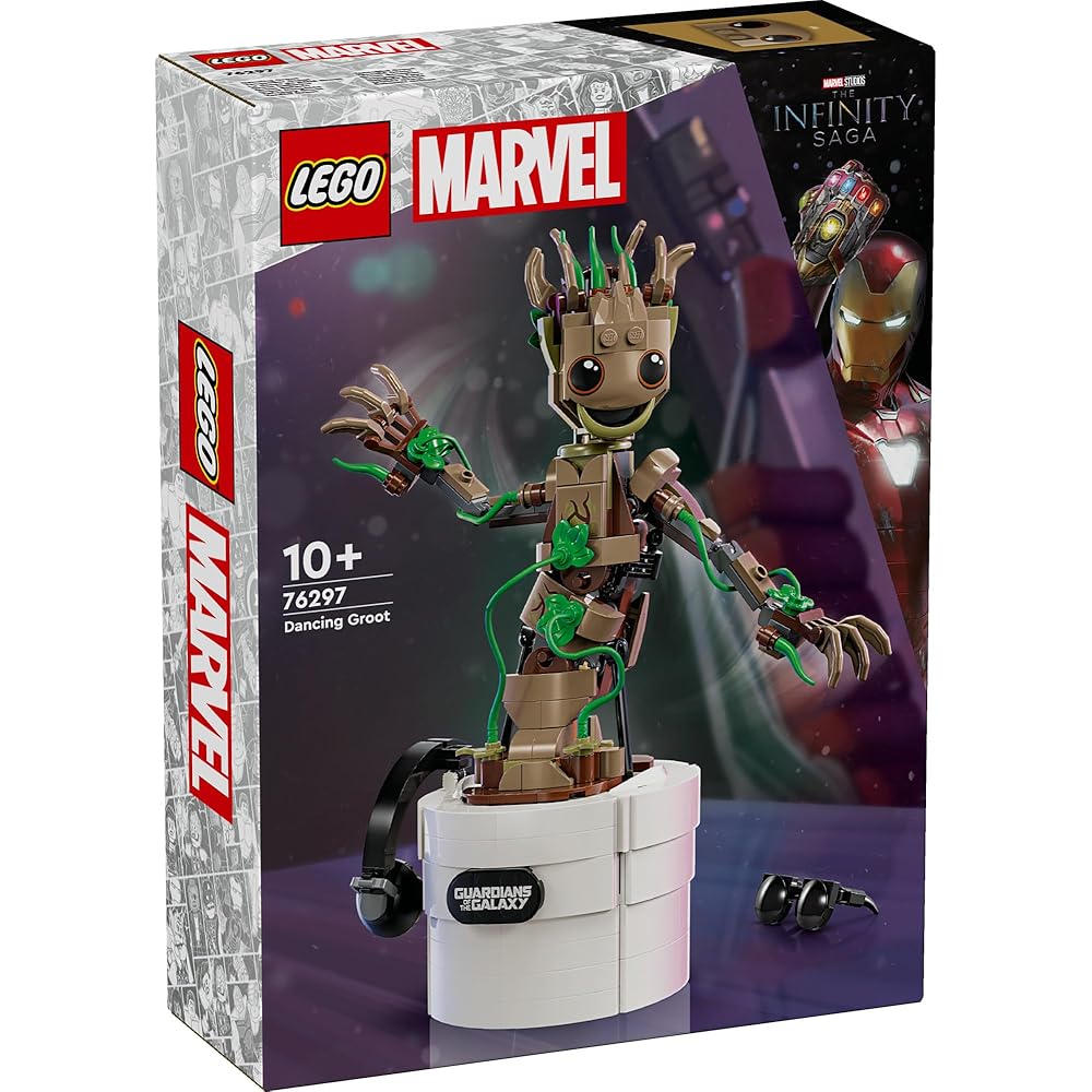 LEGO Marvel Dancing Groot Toy Building Blocks 76297 for Kids Ages 10-12
