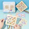 Wooden Threading Board Toy, Threading Card Puzzle, Children's Fine Motor Skills Training, Preschool Educational Toys