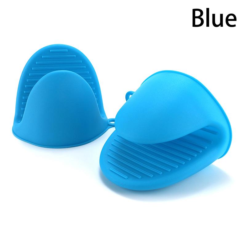 2 Pcs Oven Mitts Silicone Heat Resistant Pinch Mitts Anti Scalding Non Slip Gloves Clips Pot Holder Cooking Baking Oven Mitts
