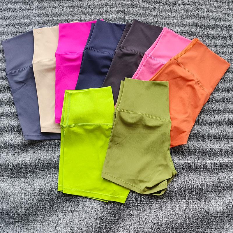 Женские шорты для йоги с высокой посадкой, нейлон, облегающие, высокая эластичность