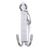 Scuba Diving Double Dual Stainless Steel Reef Drift Hook with Line for Cave Dive (White)