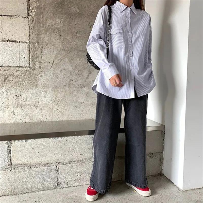 Blusas 2022, летний топ, женские рубашки, женская полосатая рубашка, блузки, топы, топы с длинными рукавами, шикарная женская блузка vetement femme