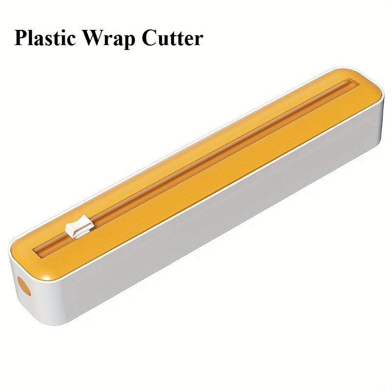 Dual-Action Fresh Wrap Dispenser-Cutter-Multi-Purpose Kitchen Sealer for Plastic,Tin Foil,Baking Paper-Wax Sheets-Packaging Tool
