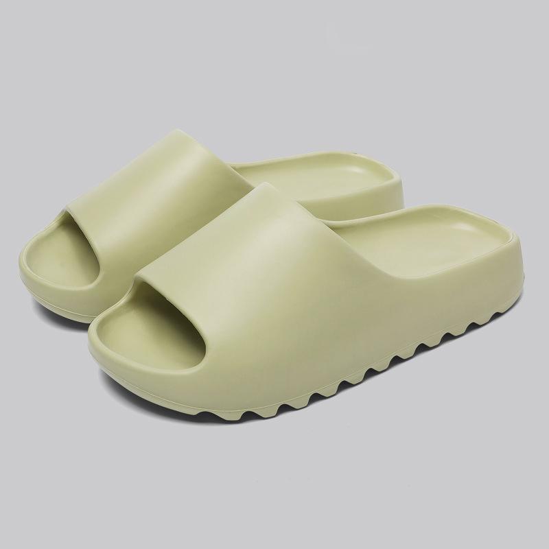 Летние пляжные нескользящие тапочки из ЭВА, женские удобные шлепанцы с мягкой подошвой и подушкой, женские легкие домашние шлепанцы на толстой платформе, 2024