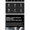 20PCS Black ABS Car Wheel Caps Bolts For DS Tire Nut Caps Car Wheel Lug Nut Car Tire Screw Cap Rust Proof Waterproof Cap