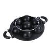Aluminum 7-Hole Cake Cooking Pan Anti-scald Handle Cake Ball Plate Grill Pan Takoyaki Maker  Scones