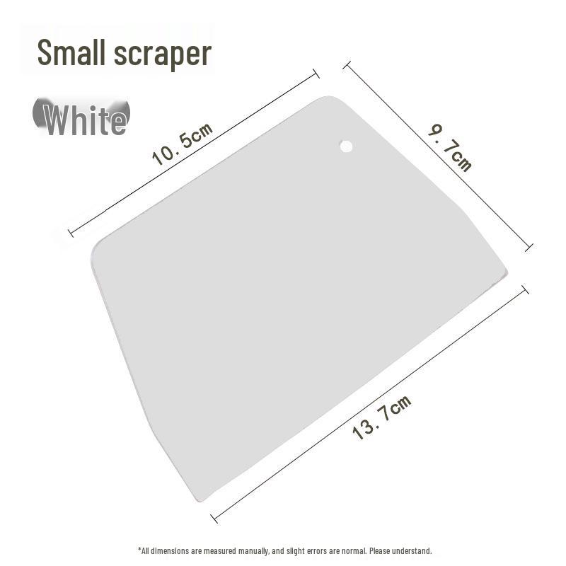 Белый трапециевидный пластиковый скребок-лопатка, большой инструмент для приготовления рисовых блинчиков и выпечки, выгодная упаковка