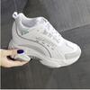 New Women Thick Sole Adds Height Casual Comfortable Tenis Sneakers Lace-up Sports Sneakers Lace-up Sports Sneakers Size 35-40