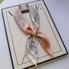 New Hundred Hundred Satin Letter Print Neckerchief 70×70 Silk Scarf Small Square Scarf High Sense of French Scarf