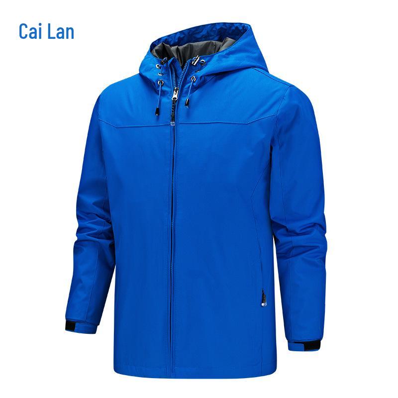 Men's Windproof Waterproof Spring/Autumn Jacket, Customizable Logo, Team Uniform