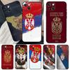 Флаг Сербии Сербский Чехол для Телефона Для iPhone 11 12 13 14 15 16 Pro XS Max Mini Чехол Для iPhone X XR Plus Задний Чехол