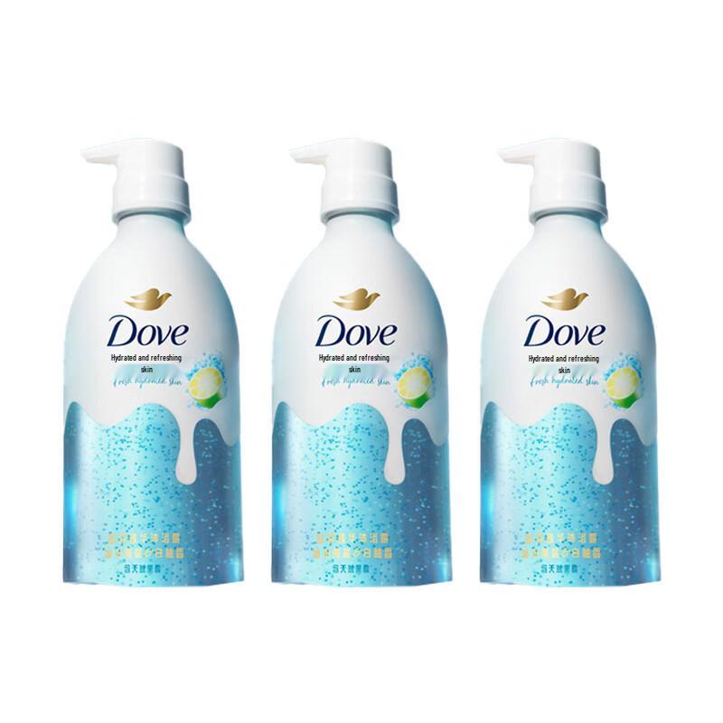 Dove Essence Shower Gel, Glacier Sea Salt & White Grapefruit