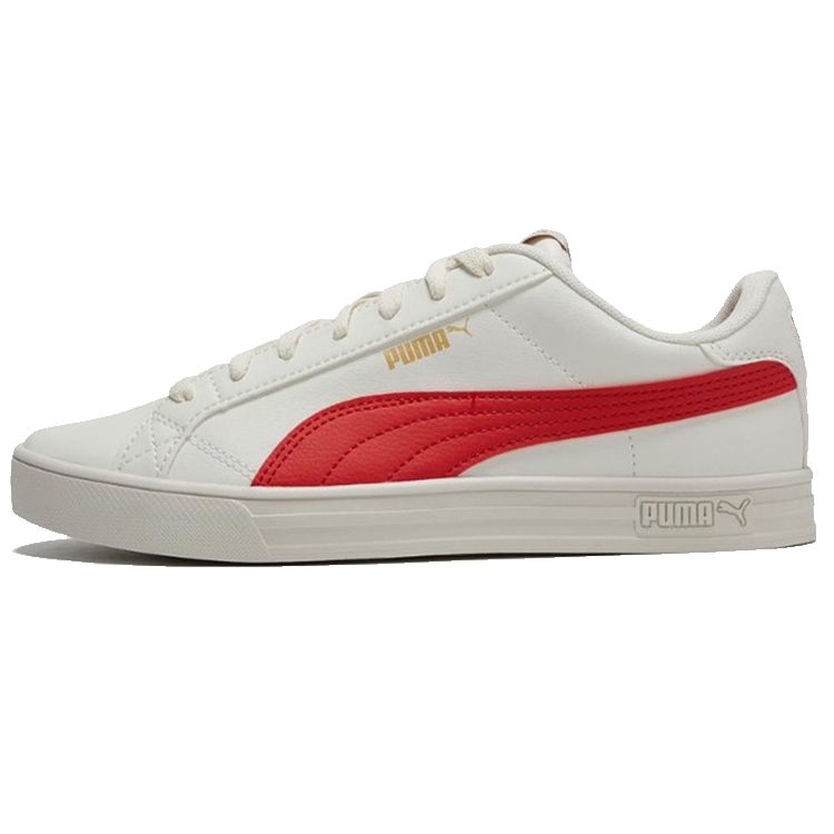Puma Smash Vulc V3 Low Casual Skate Shoes Unisex Sneakers White Red 380752-12