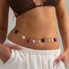 SHIXIN Bohemia Starfish Scallop Waist Chain Women Summer Beach Sexy Resin Beaded Belly Chain Bikini Party Vacation Body Jewelry