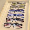6 пар ультралегких спортивных очков для чтения для мужчин и женщин, прямоугольные, полная оправа, от +1,0 до +4,0 диоптрий